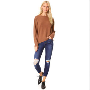 L'AGENCE ABIGAIL SKINNY HIGH RISE DESTROYED JEANS